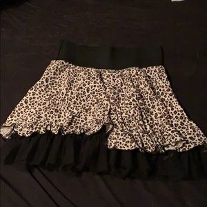 cheetah print mini skirt